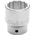 Performance Tool 3/4 In Dr. 12 Pt Socket 1-7/16 In Socket 12Pt 1-7, W34546 W34546